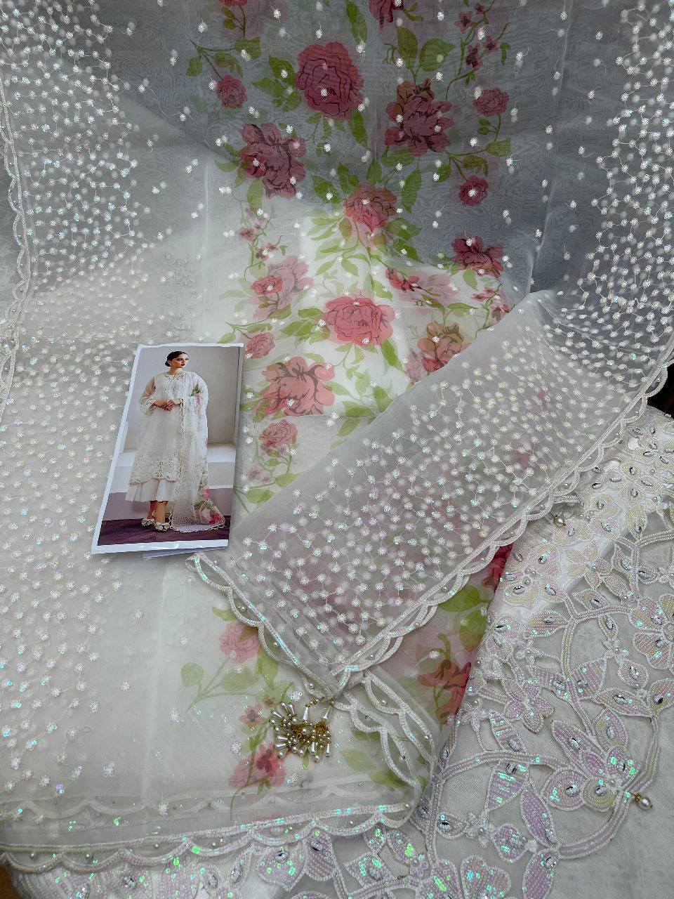 BAROQUE CHANTELLE ORGANZA EMBROIDERED 3 pcs unstitched