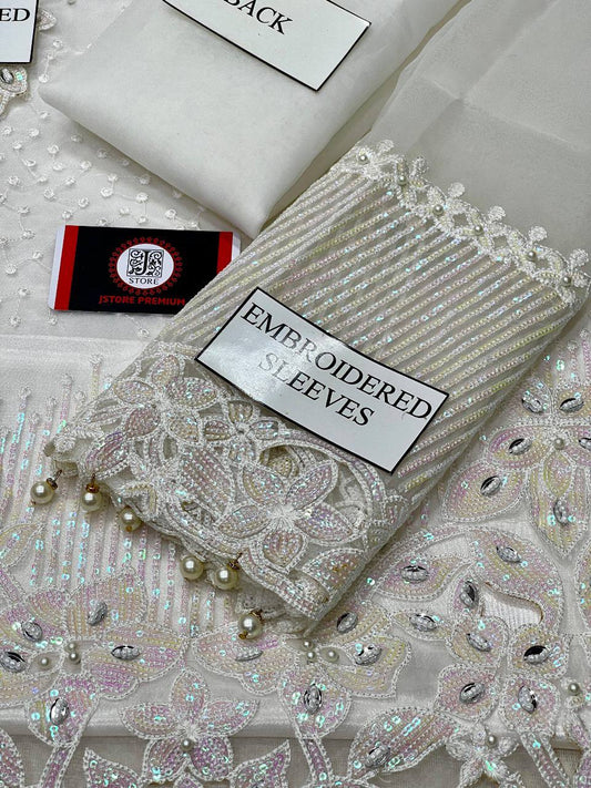 BAROQUE CHANTELLE ORGANZA EMBROIDERED 3 pcs unstitched