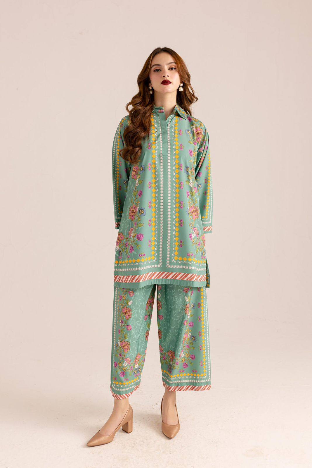 LULU SAR 2-Piece Printed Cord Set 🎉* Premium Linen 2pc