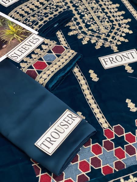 Brand …*CROSS STITCH* Stuff.*VELVET(micro9000)* Dupatta.. *ORGANZA*