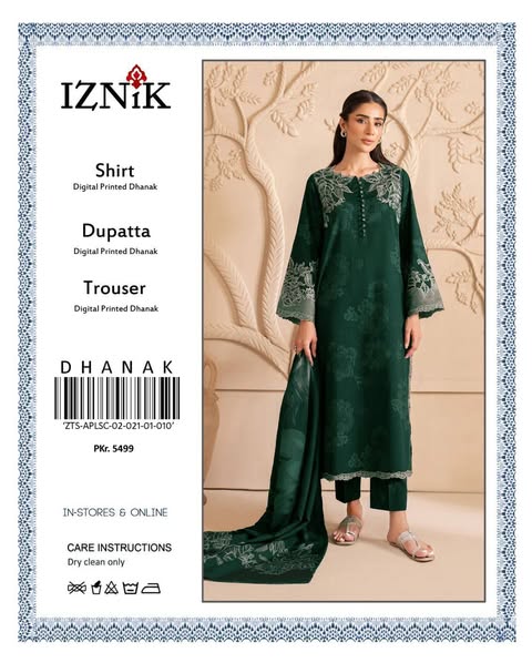 𝘽𝙧𝙖𝙣𝙙 : *iznik* 𝙎𝙩𝙪𝙛𝙛: *Dhank 3pc*