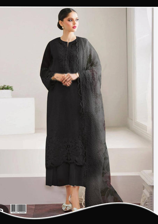 BAROQUE CHANTELLE ORGANZA EMBROIDERED 3 pcs unstitched