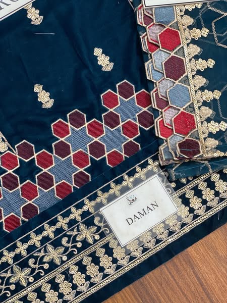 Brand …*CROSS STITCH* Stuff.*VELVET(micro9000)* Dupatta.. *ORGANZA*