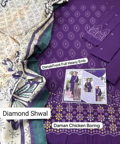 DHANAK 3PC EMBROIDERED* > AIRJET DHANAK EMBROIDERED COLLECTION